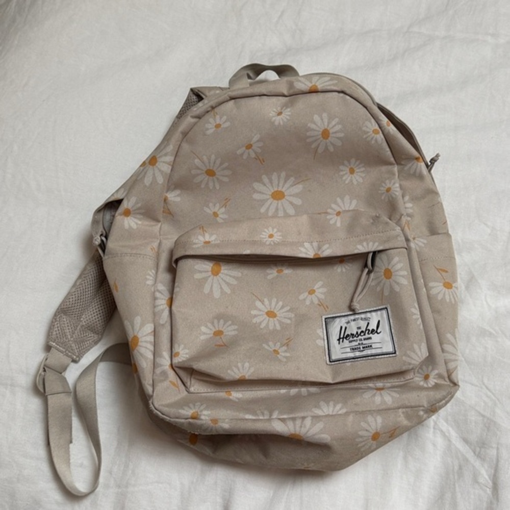 Herschel Classic Backpack Wild Daisy Moonbeam Kids Girls Floral Cream